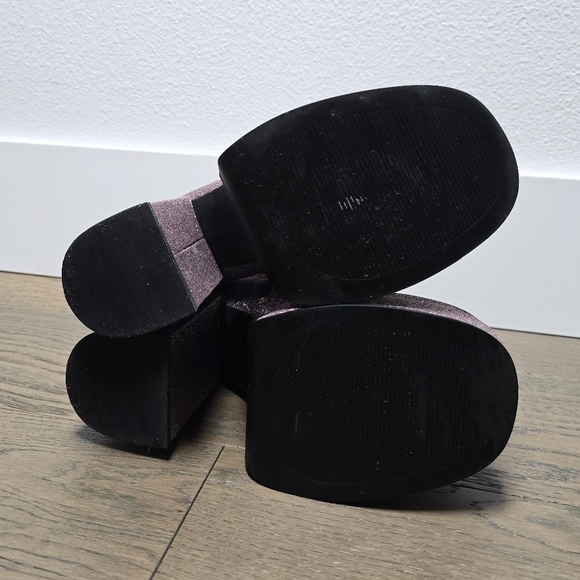Steve Madden Cobra Double Platform Boot in Multi Purple Glitter - Picture 10 of 12